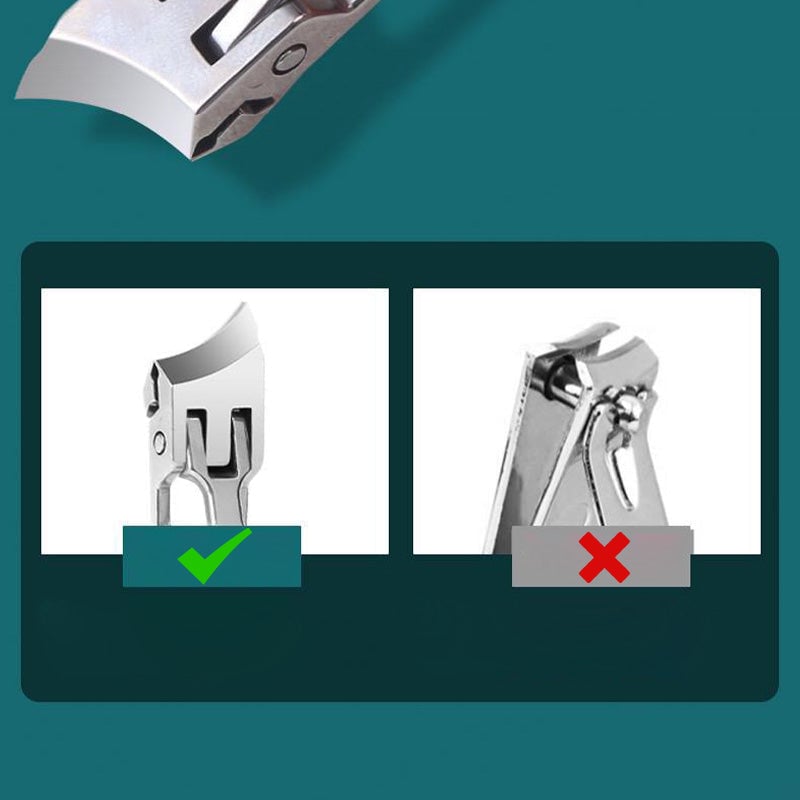 Bred kjeveåpning Anti-sprut skrå negleklipper