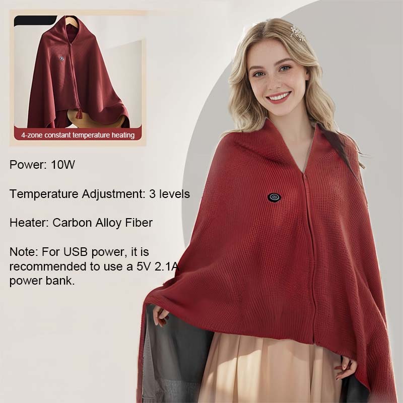 (Gratis frakt)USB-bærbart vaskbart varmeteppe