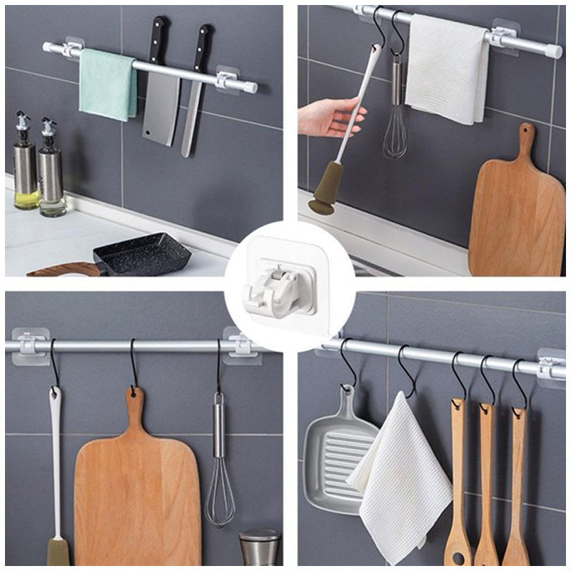 Spikerfrie justerbare stangbrakettholdere (2 stk.)