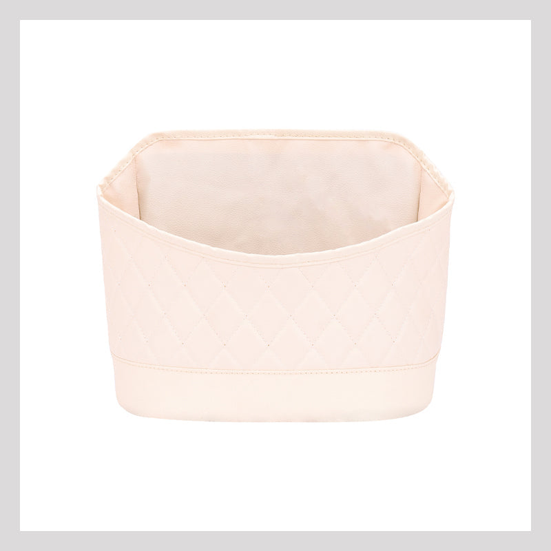 🚗 Oppbevaringsnett i skinn i midten av bilsetet - stor kapasitet, holder bilen ryddig og ordentlig 💼