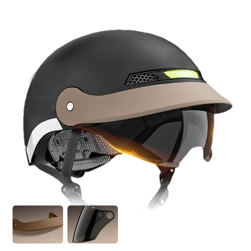 (Gratis frakt)🛡️Pustende, lett, støtsikker motorsykkelhjelm