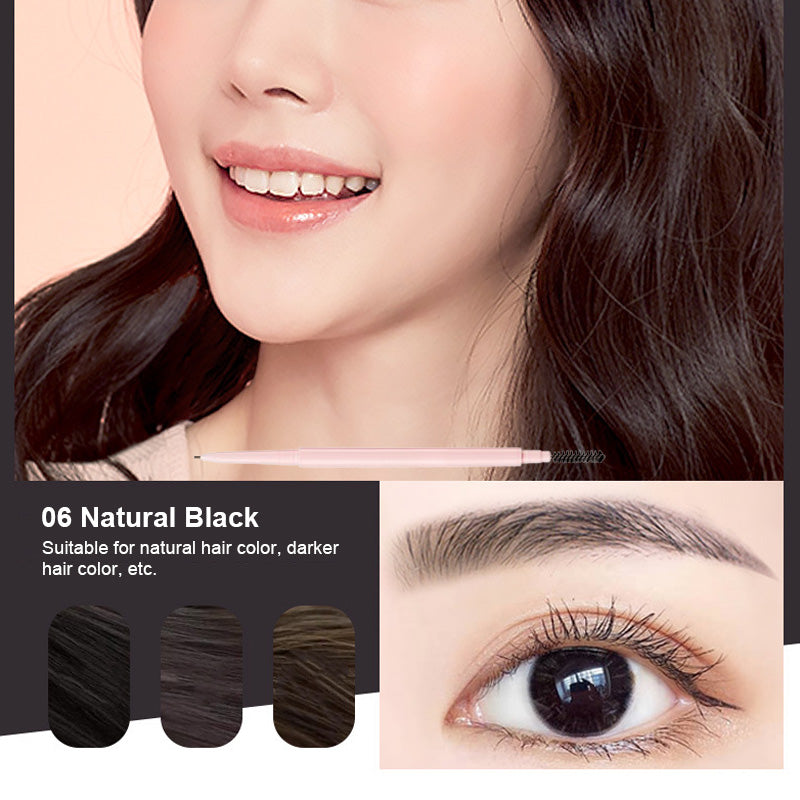 ✨Roterende, fin øyenbrynsblyant med to ender✨