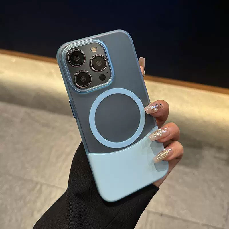 Kreativt etui med frostet kontraststikk