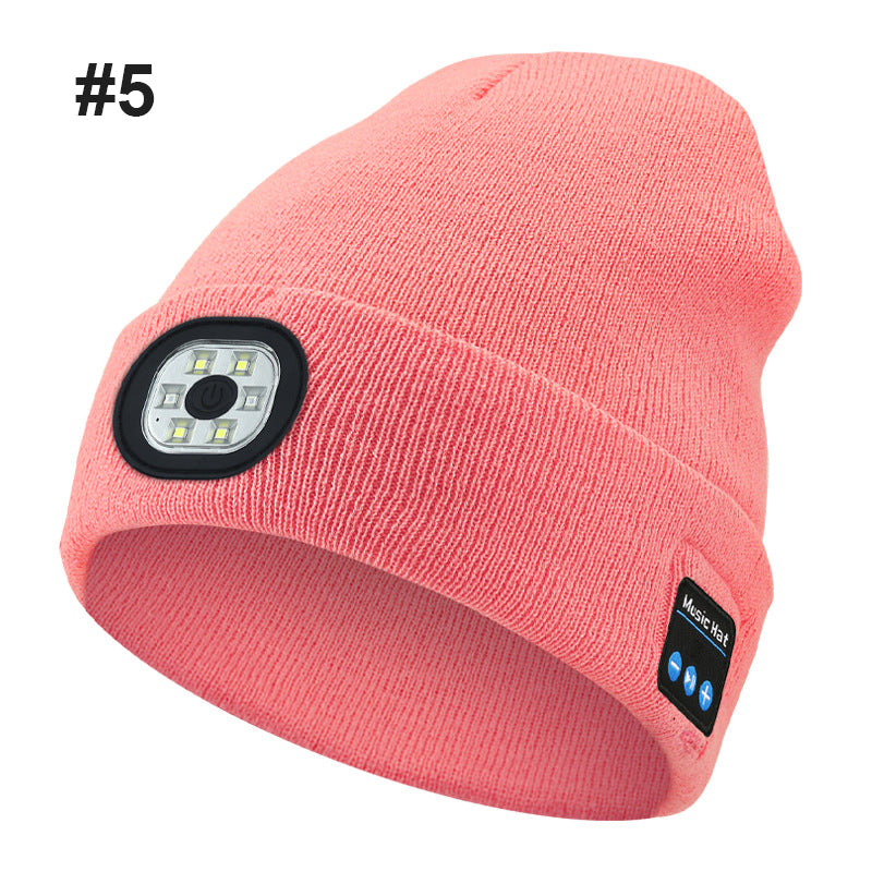 Bluetooth LED Strikket lue