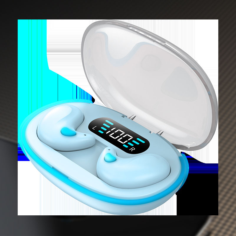 Mini Bluetooth-hodetelefoner med digitalt display og støyreduksjon