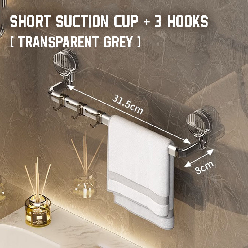 Sterkt uttrekkbart håndklestativ med sugekopp