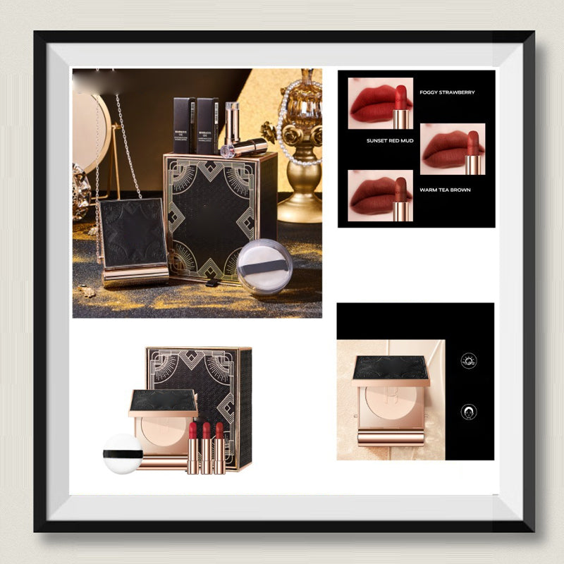 💄Leppestiftsett i skinnveske💄