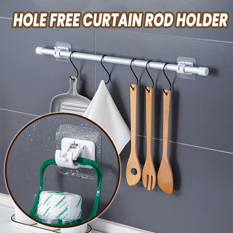 Spikerfrie justerbare stangbrakettholdere (2 stk.)