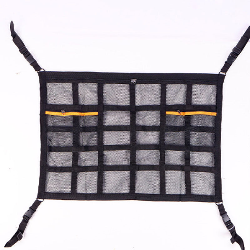 Hengende nettingoppbevaringspose til biltaket