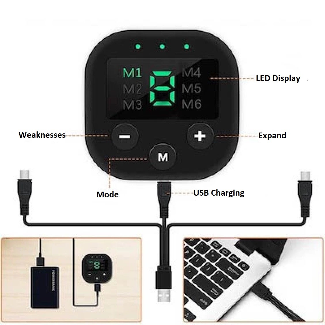Power magemuskelstimulator