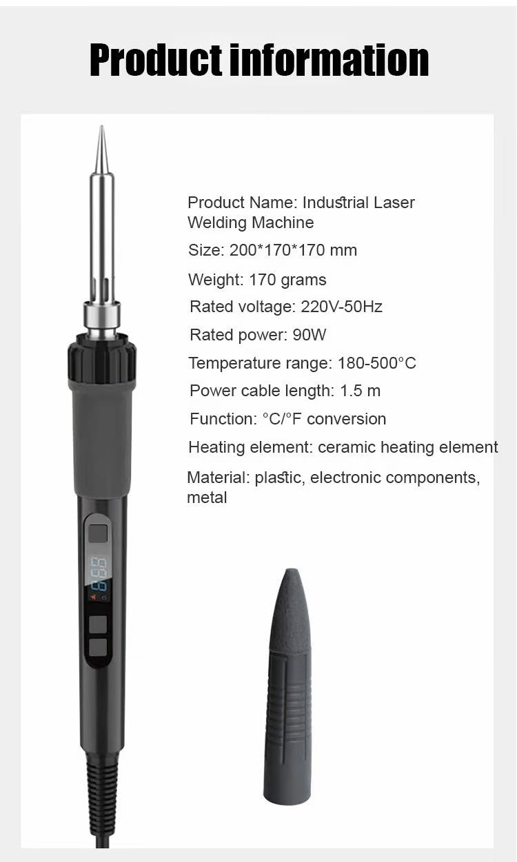 Loddebolt med innvendig oppvarming og konstant temperatur