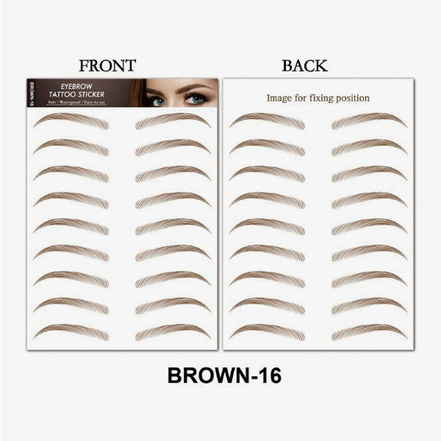 Simulering av vanntett øyenbrynsklistremerke