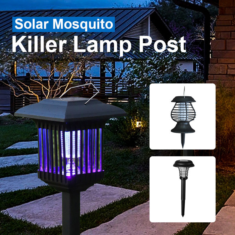 Solcelledrevet myggfanger lampepinne