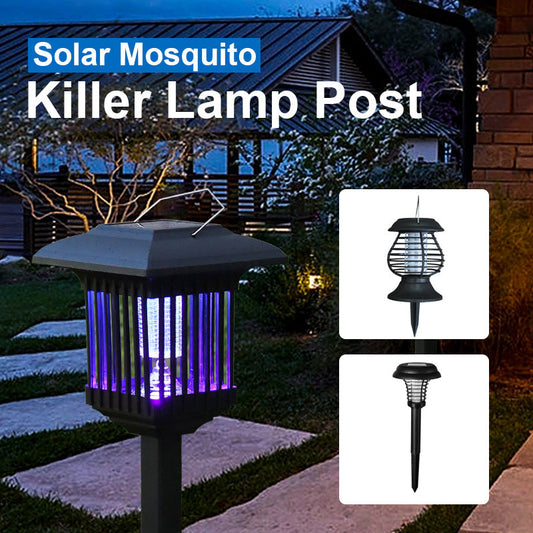 Solcelledrevet myggfanger lampepinne