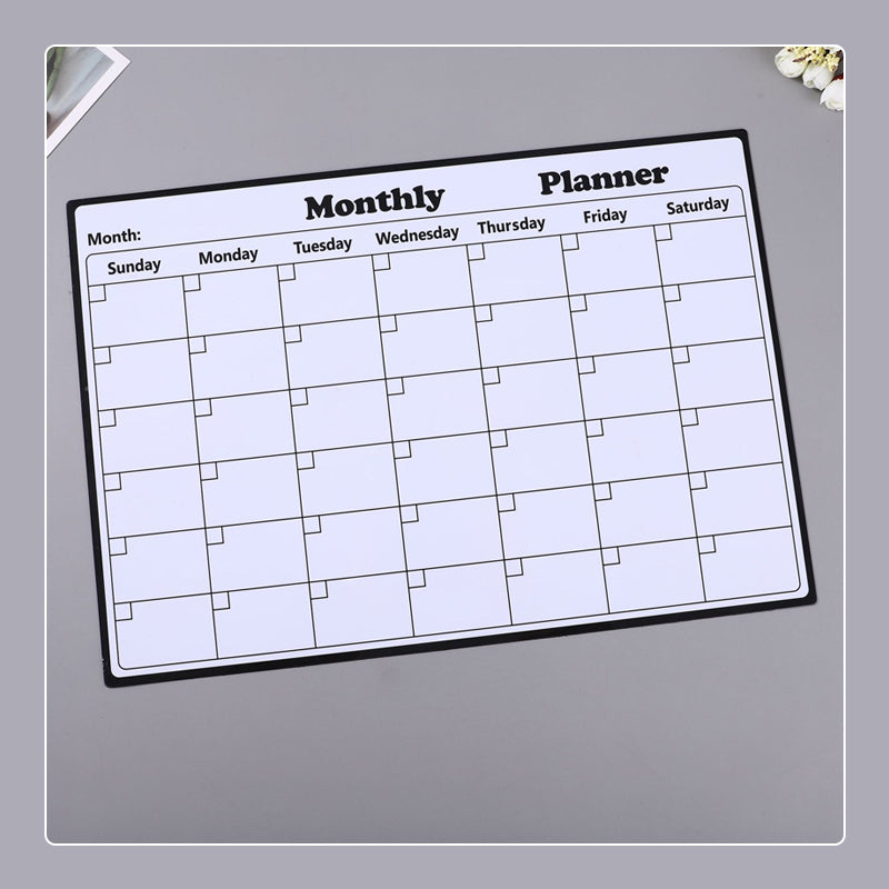 Magnetisk kjøleskapskalender månedsplanlegger