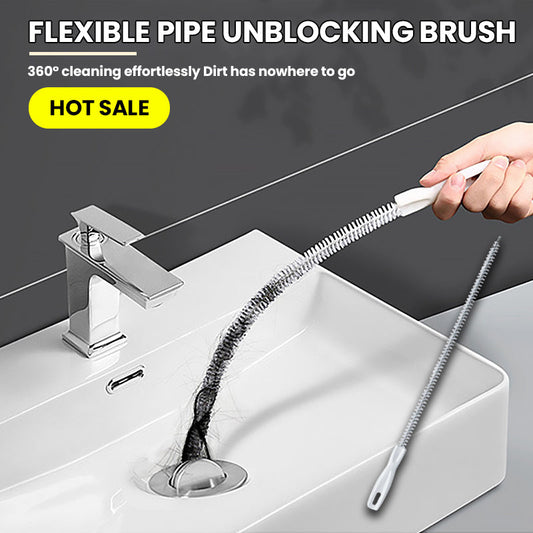 Fleksibel børste for utblokking av rør