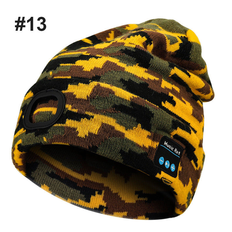 Bluetooth LED Strikket lue