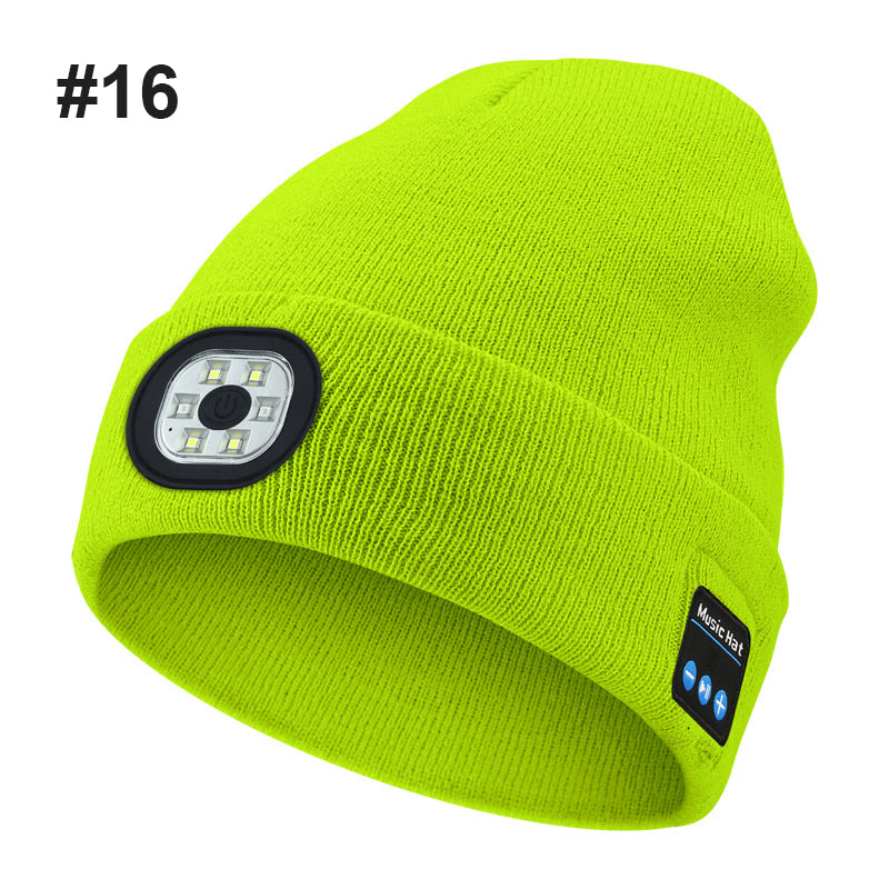 Bluetooth LED Strikket lue