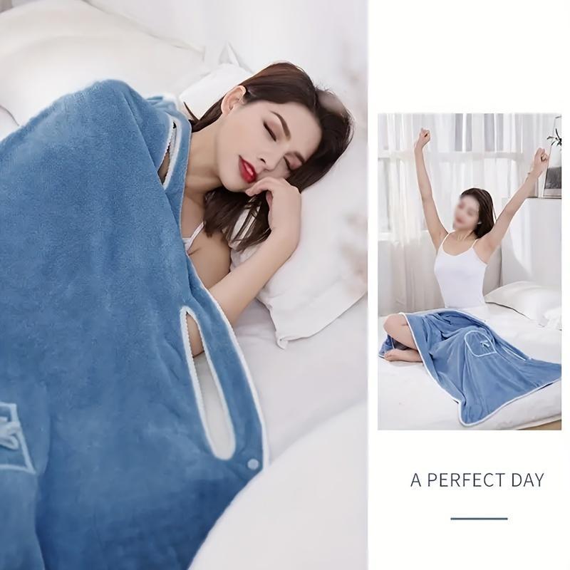 Badekåpe i korallfleece for kvinner