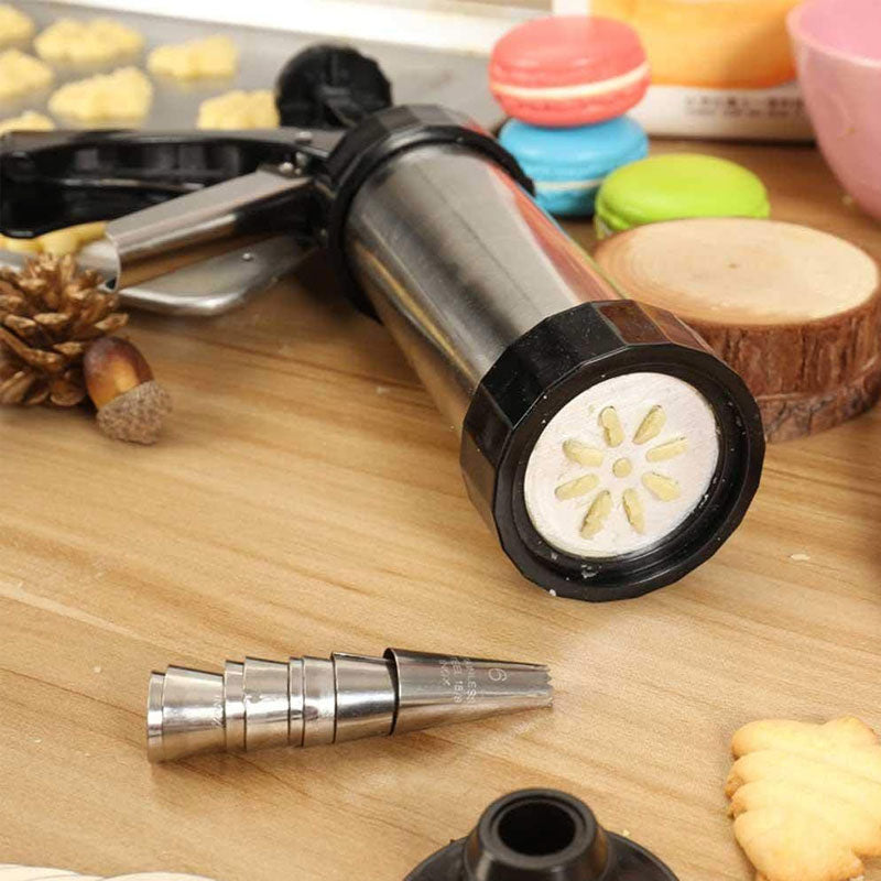 Sett med kakepyntpresser