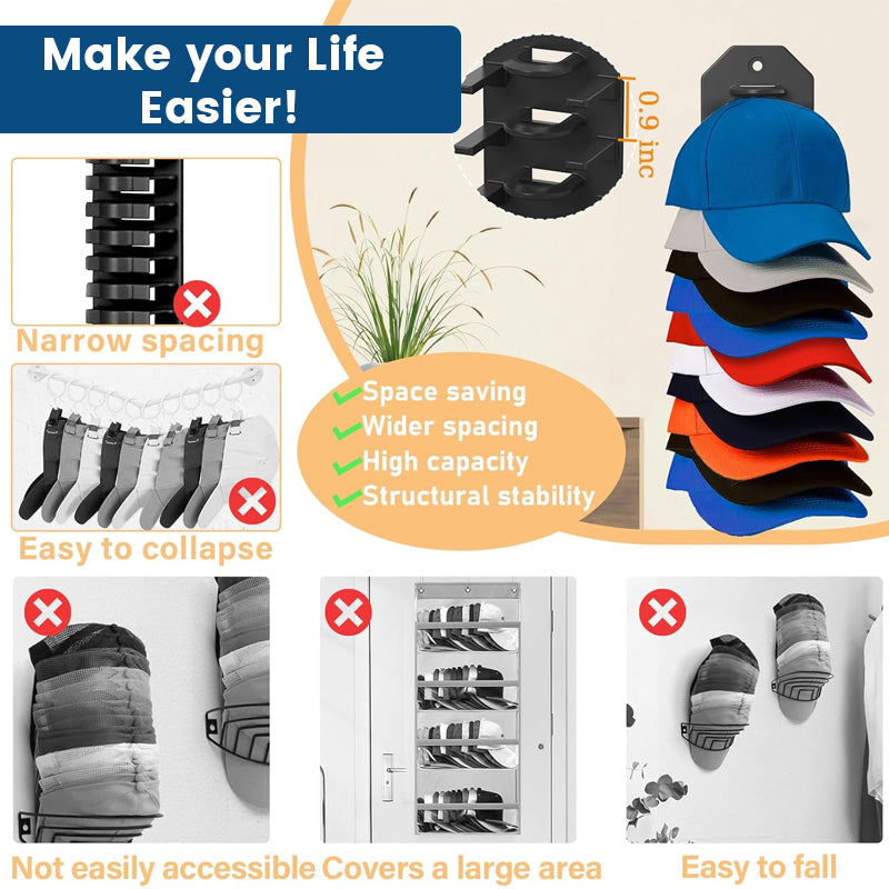 Hatteoppbevaring på veggen