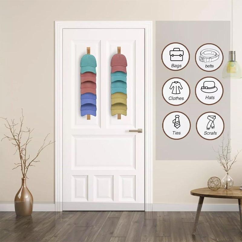 Vertikalt hattestativ for baseballcap i tre