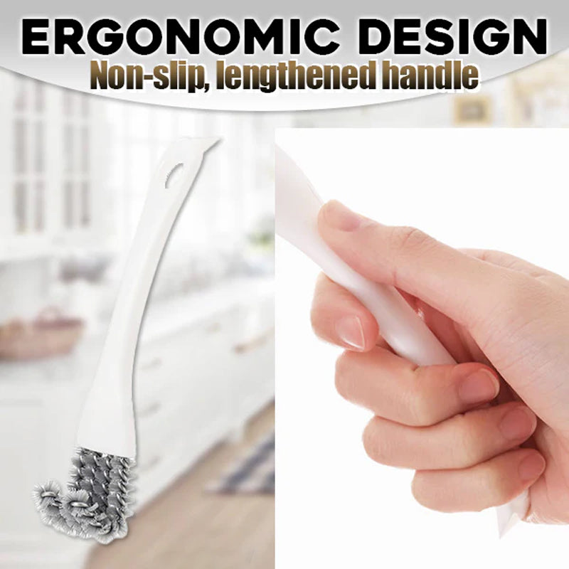 V-formet 2-i-1 mesh skuffbørste