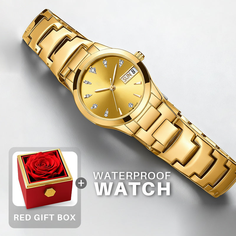 Elegant vanntett dameklokke