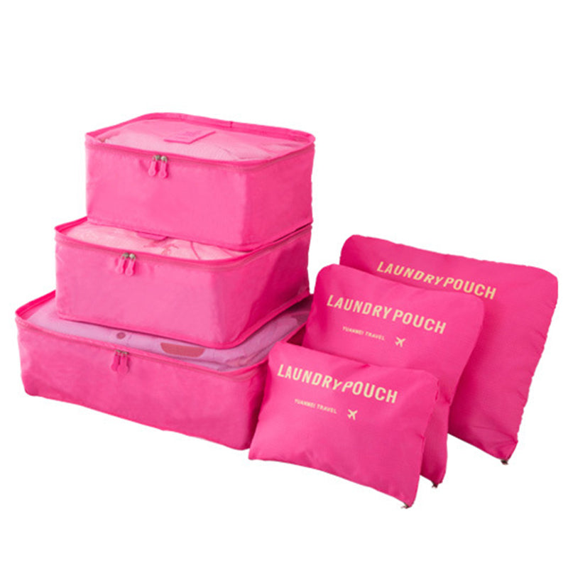 Bærbare pakkbokser for bagasje - 6 deler