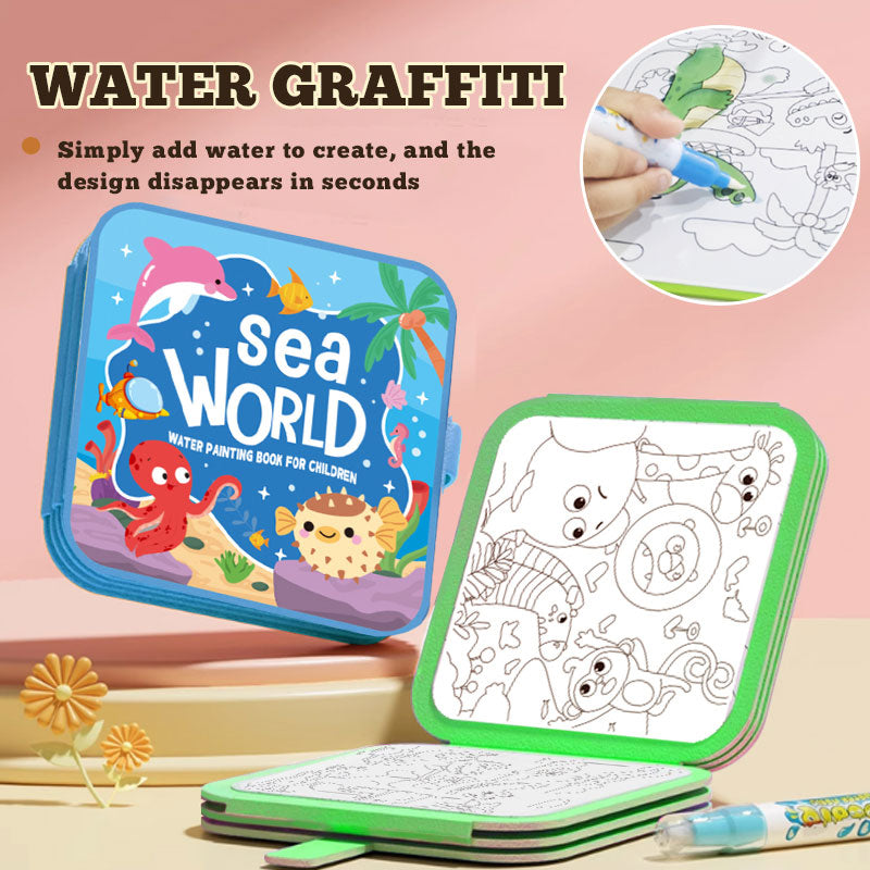 🌈 Stillebok med vanntegning for barn 🌈