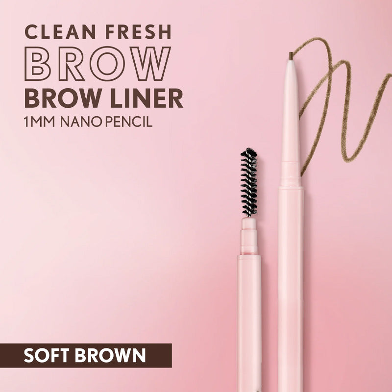 ✨Roterende, fin øyenbrynsblyant med to ender✨