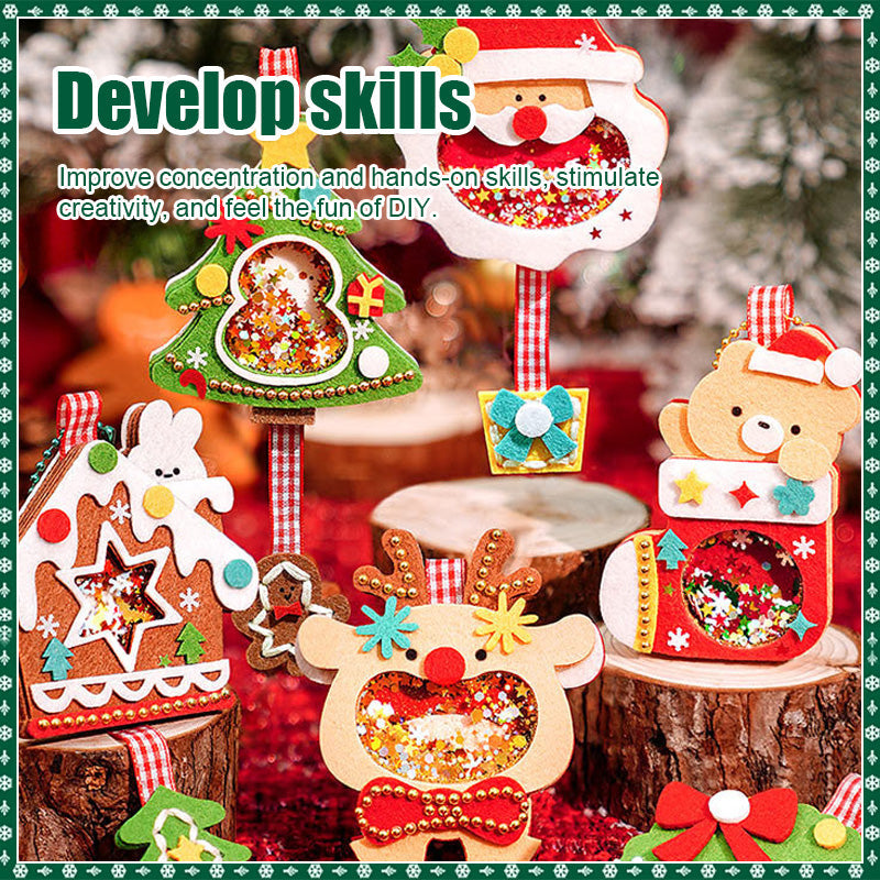 {Gratis Frakt}DIY-pakke med filtdekorasjoner med juletema