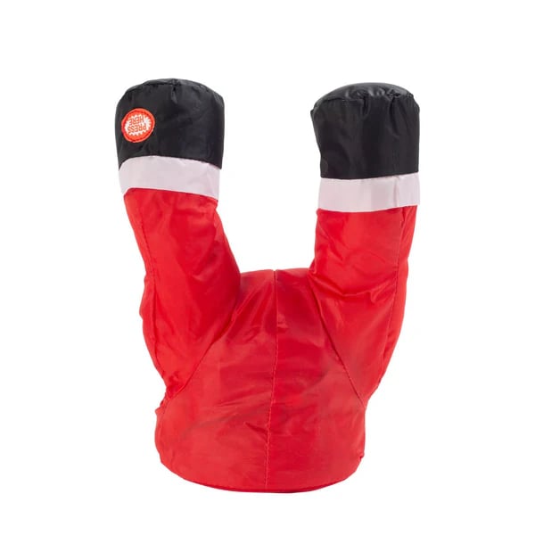 Sett med reinsdyr og julenisse som krasjer