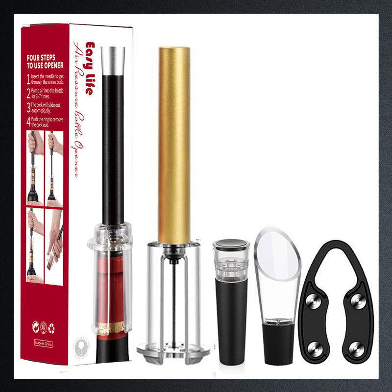 Luftpumpe korkfjerner vinflaskeåpnersett
