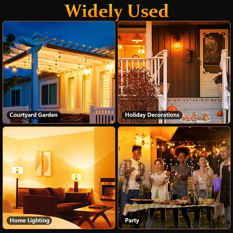 🔥 LED Flamme lyspære - Bring ild til rommet ditt uten varmen!