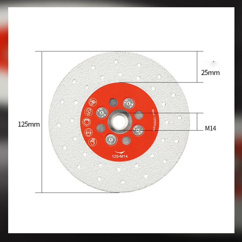 Diamantloddet slipe- og kappeskive for marmor, fliser og stein