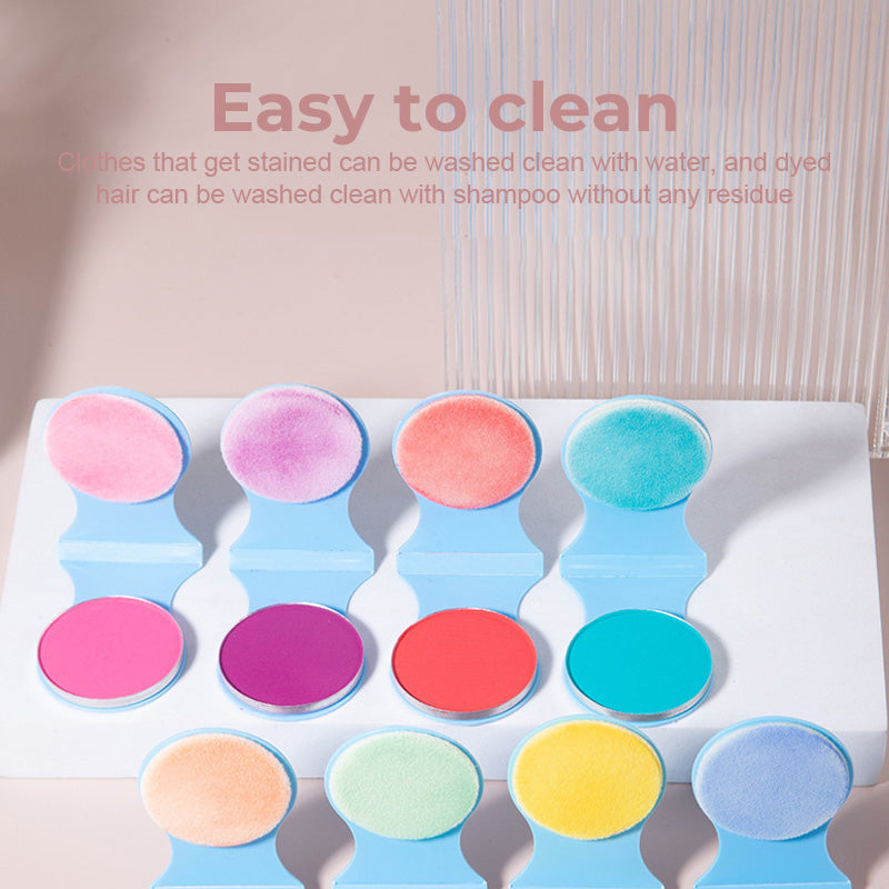 Farget hårpudder til engangsbruk