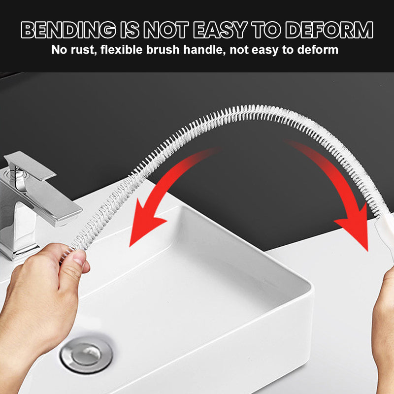 Fleksibel børste for utblokking av rør