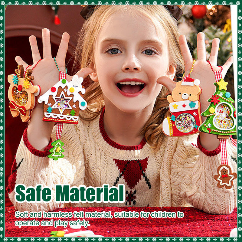 {Gratis Frakt}DIY-pakke med filtdekorasjoner med juletema