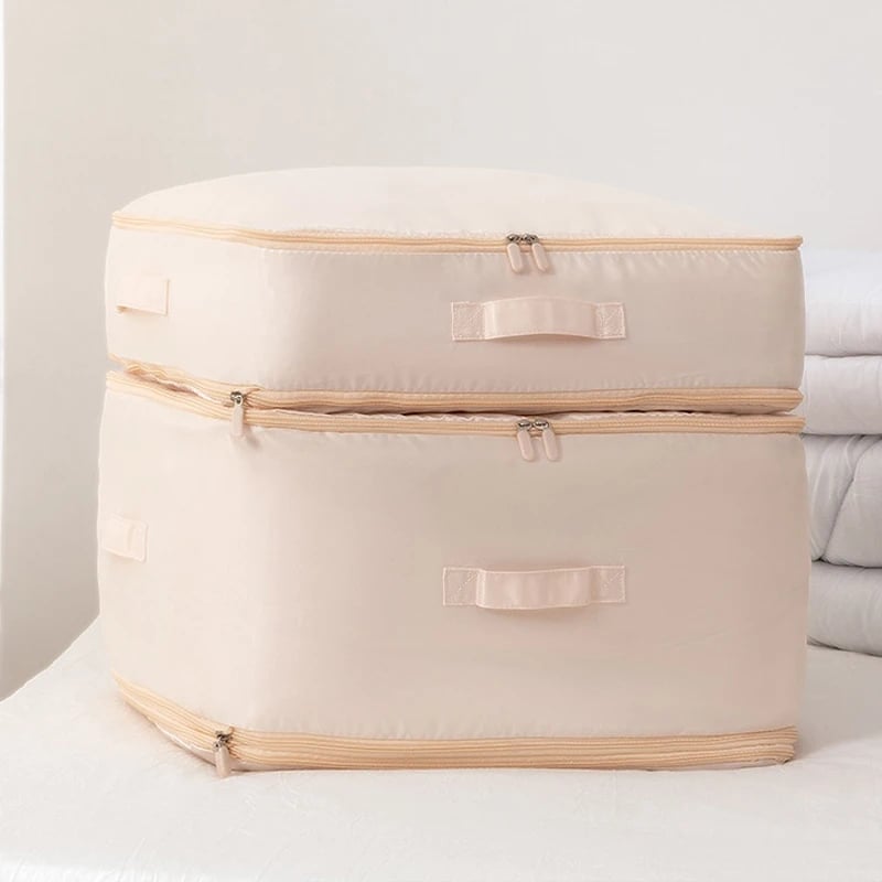 Komprimert oppbevaringspose for dyner med stor kapasitet