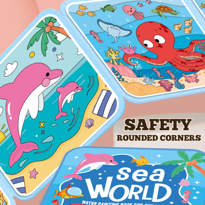 🌈 Stillebok med vanntegning for barn 🌈