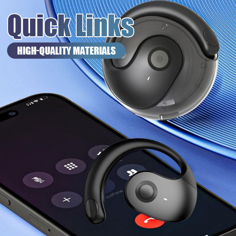 Trådløse, støydempende hodetelefoner med benledning i øret