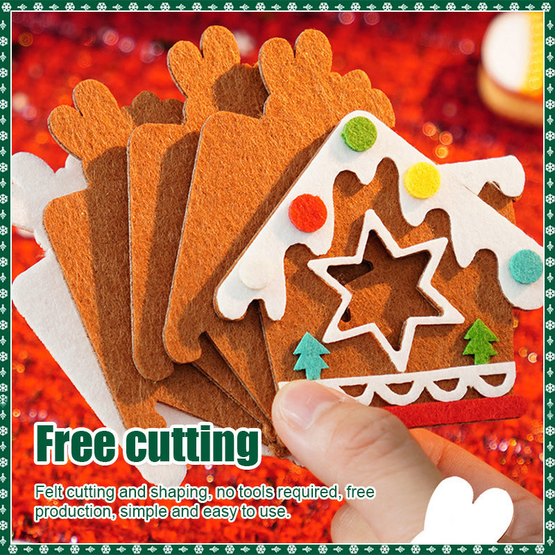 {Gratis Frakt}DIY-pakke med filtdekorasjoner med juletema