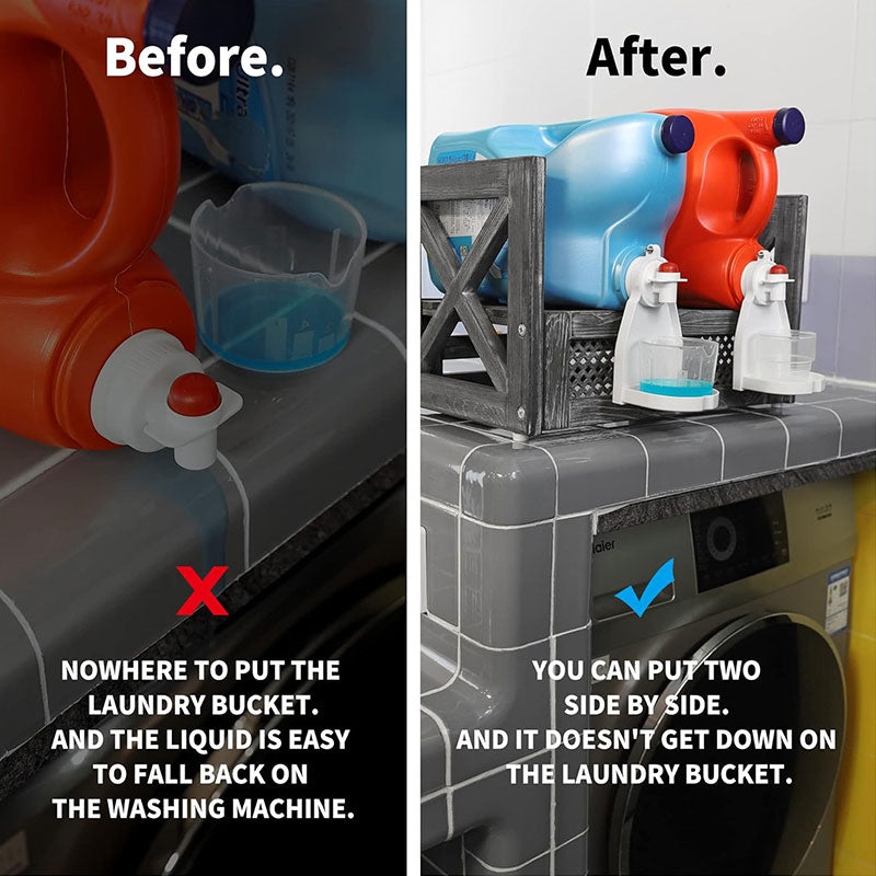 Holder for kopper med vaskemiddel