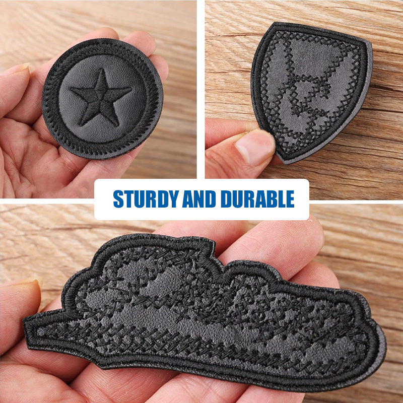 Selvklebende svarte lapper til å lage selvL