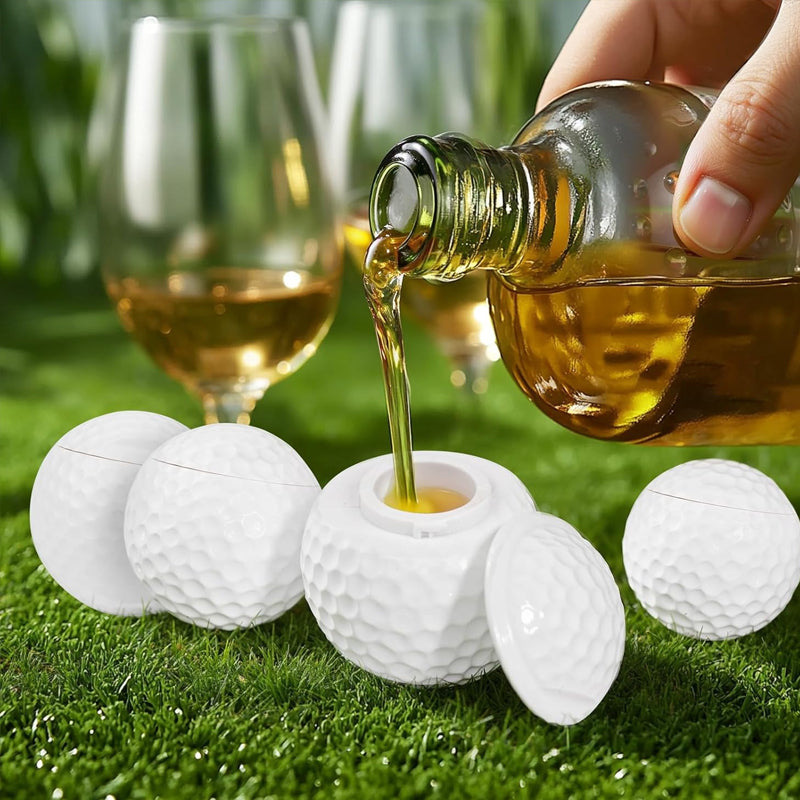 Kreativt shotglass formet som en golfball