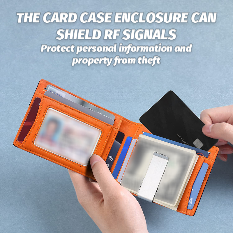 Stilig, tyverisikret skinnlommebok for forretningsfolk