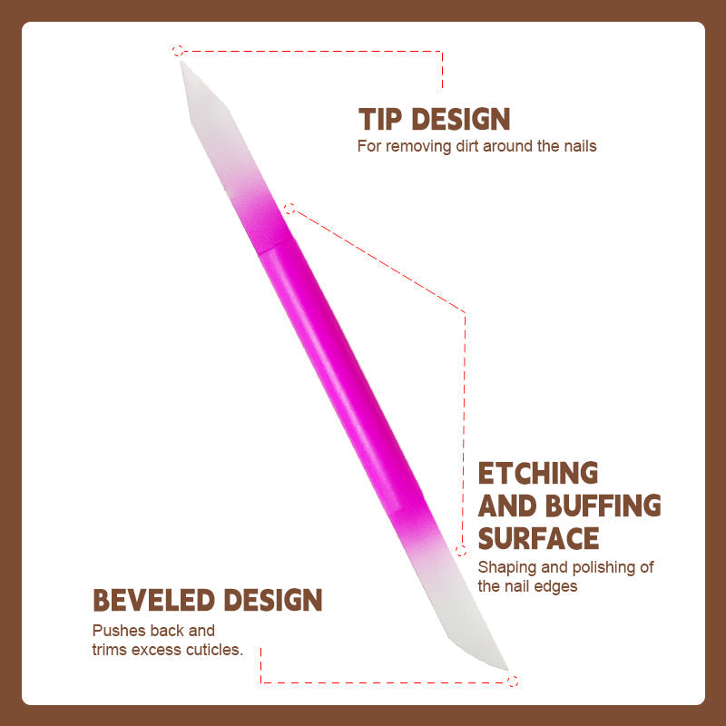 Neglefil i krystallglass