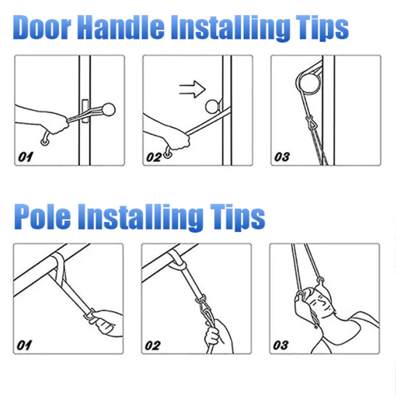 Bærbar Hengekøye Med Nakkebår Over Dør