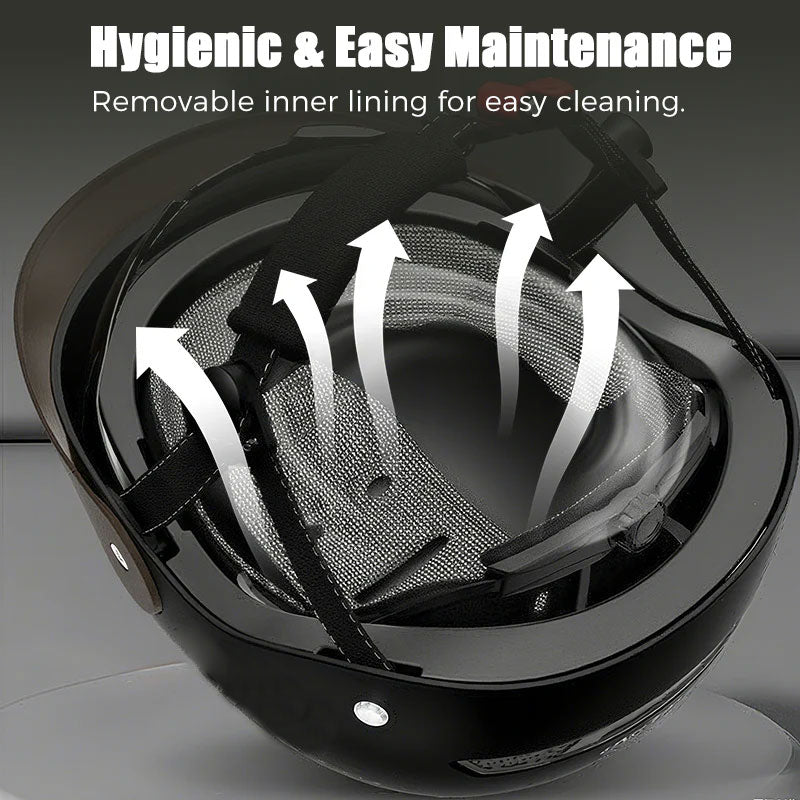 (Gratis frakt)🛡️Pustende, lett, støtsikker motorsykkelhjelm